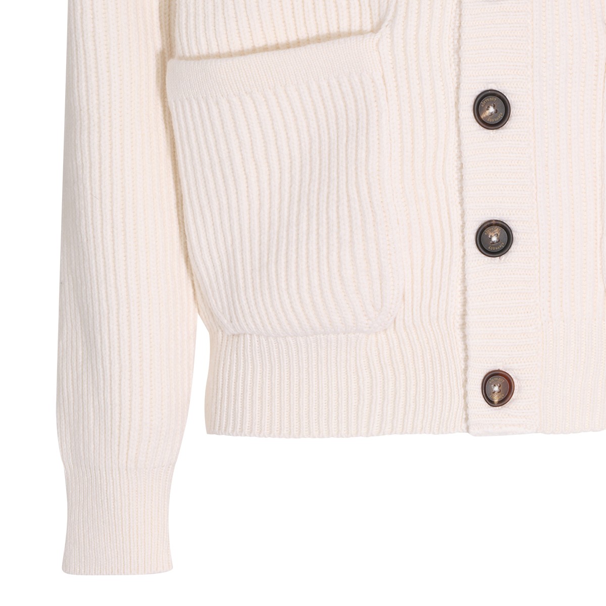 IVORY WOOL CARDIGAN