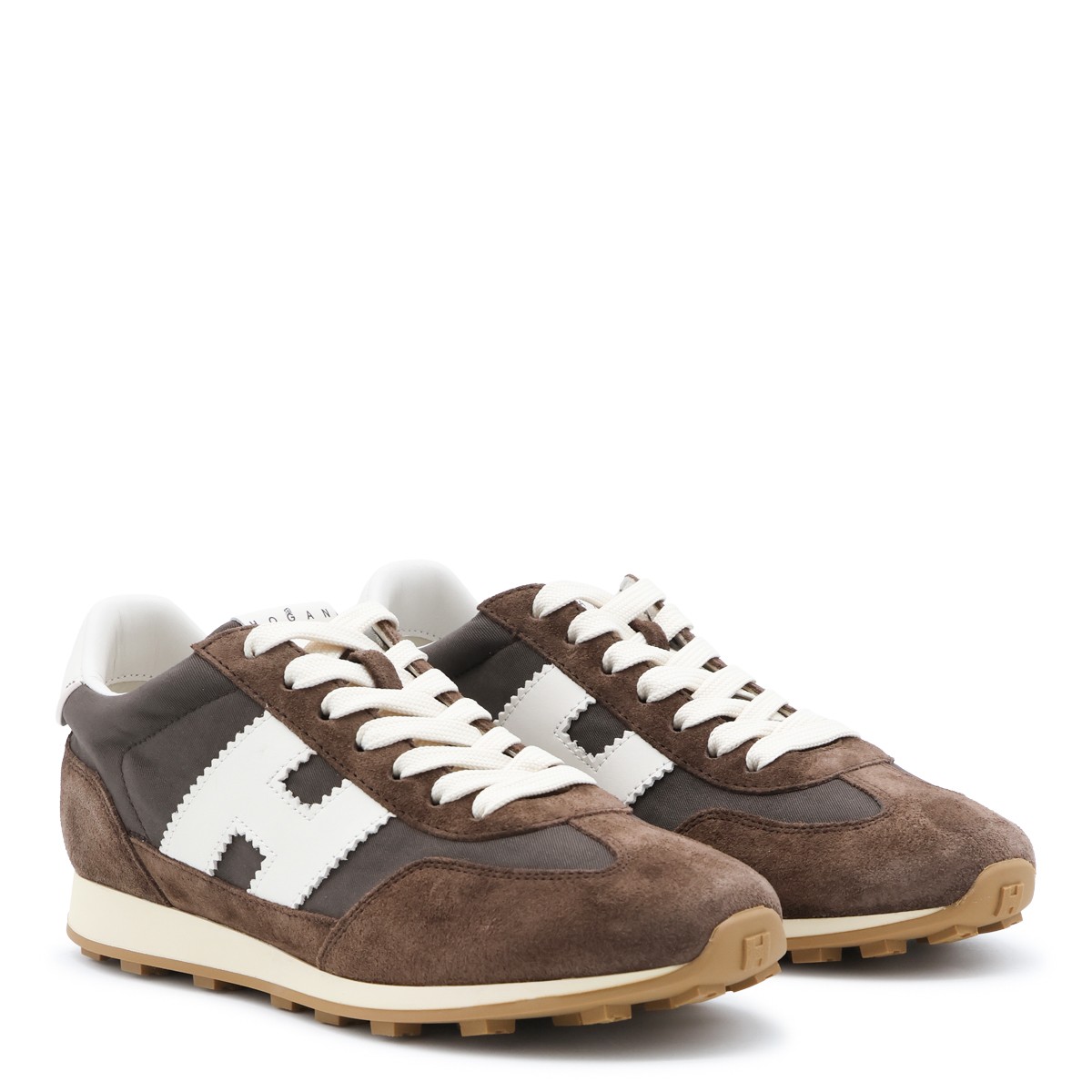 BROWN SUEDE AHTLETIC SNEAKERS