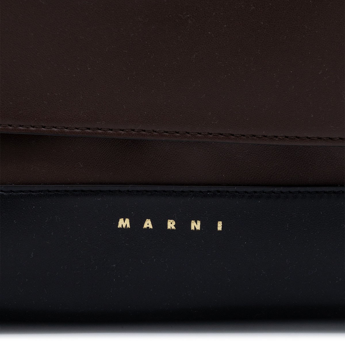 BLACK AND BROWN SHOULDER BAG
