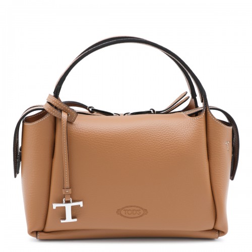 BEIGE LEATHER APA MINI BOWNLING TOP HANDLE BAG