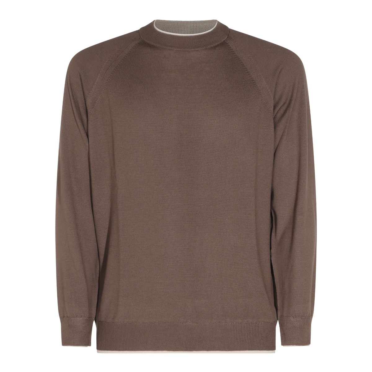 BROWN WOOL JUMPER