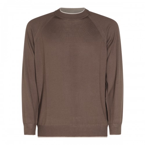BROWN WOOL JUMPER
