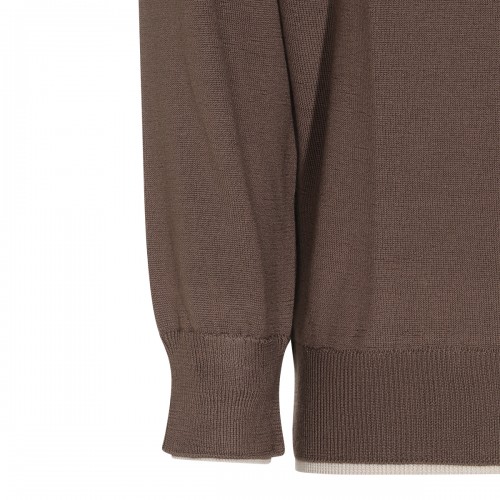 BROWN WOOL JUMPER