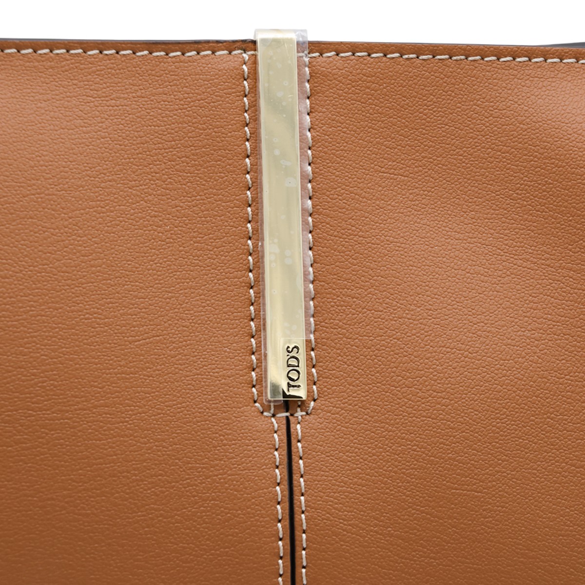 BEIGE LEATHER MEDIUM TOTE