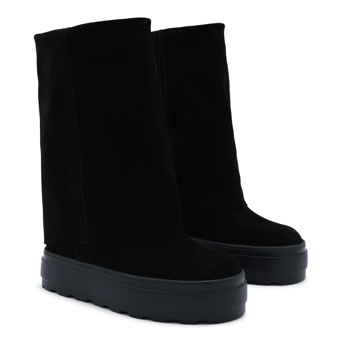 BLACK LEATHER BOOTS