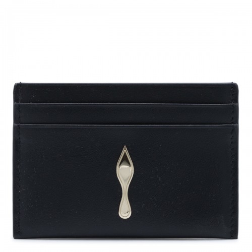 BLACK LEATHER CARD HOLDER
