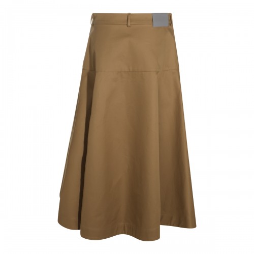 CAMEL COTTON LONG SKIRT