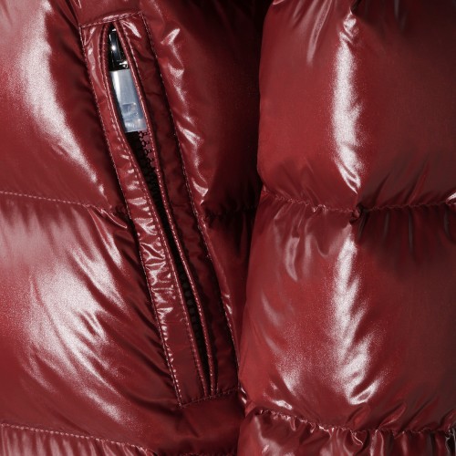 BURGUNDY PUFFER MAIRE DOWN JACKET