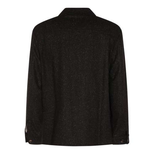 DARK BROWN WOOL CASUAL JACKET 2