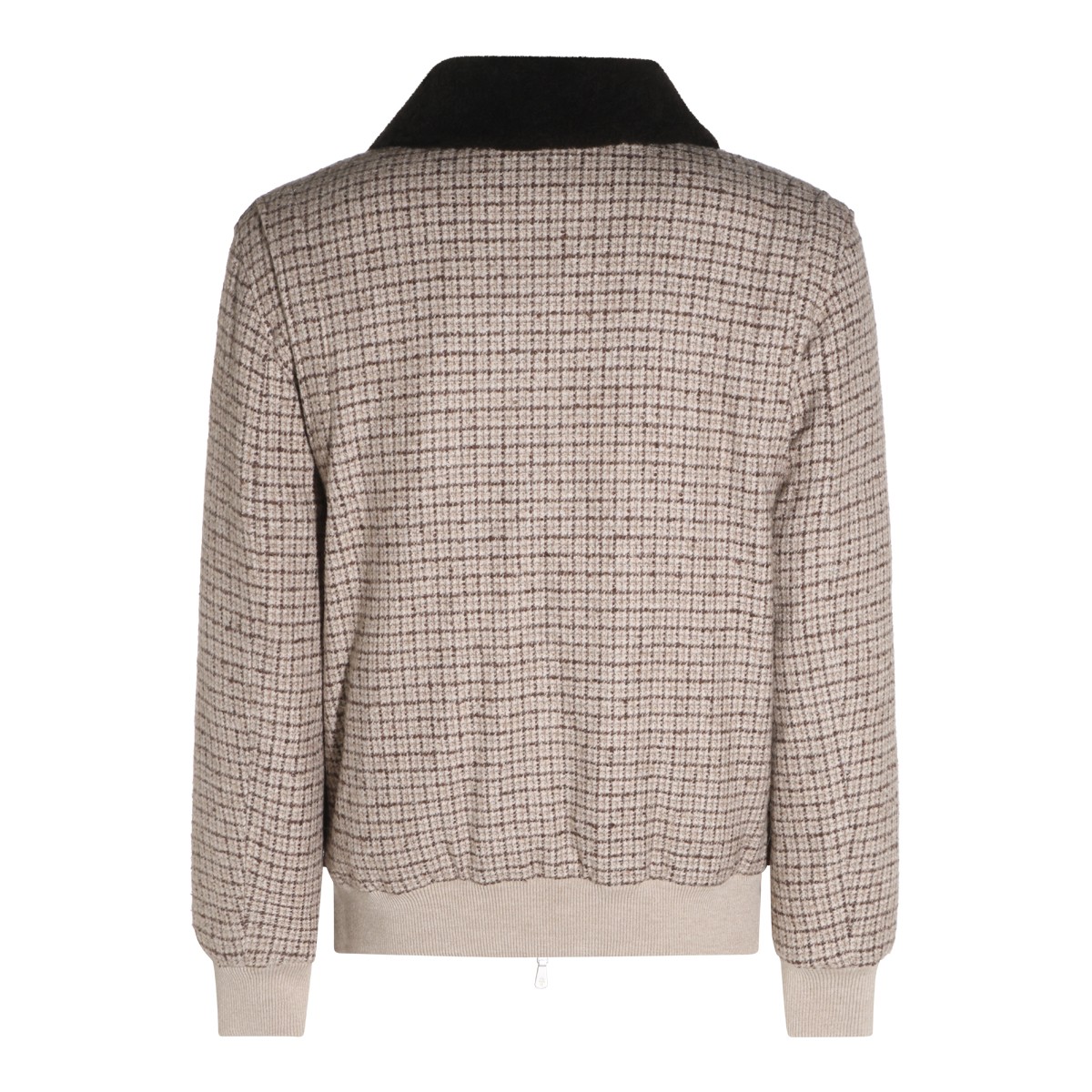 BEIGE WOOL CASUAL JACKET