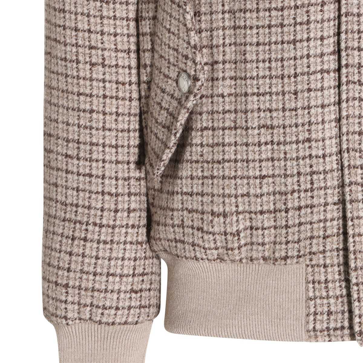 BEIGE WOOL CASUAL JACKET