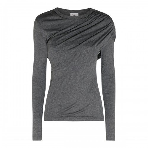 GREY VISCOSE TOP