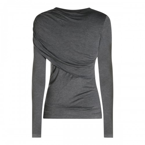 GREY VISCOSE TOP