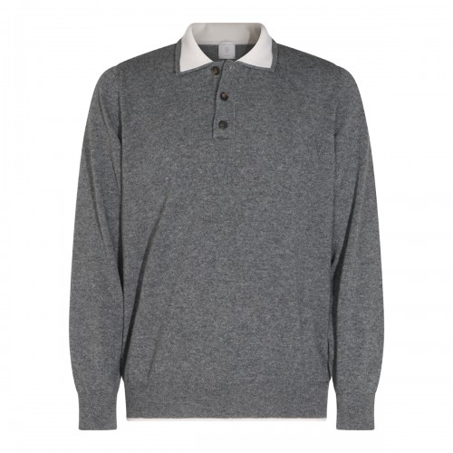 GREY WOOL AND CASHMERE...