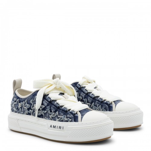 BLUE DENIM COURT LOW SNEAKERS 2