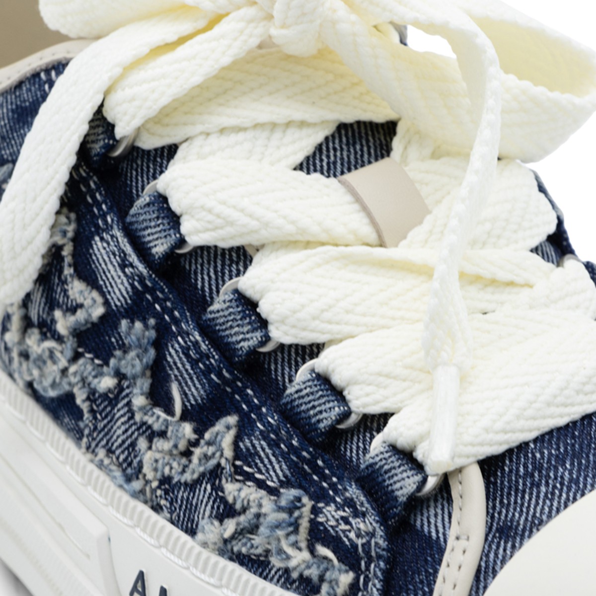 BLUE DENIM COURT LOW SNEAKERS
