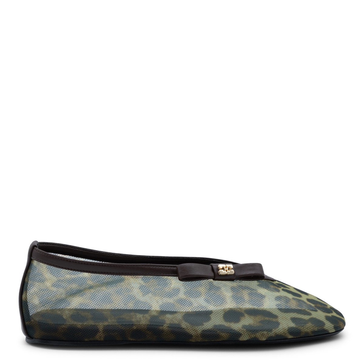 ALMOND MILK ANIMALIER FLATS