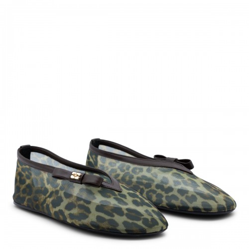 ALMOND MILK ANIMALIER FLATS