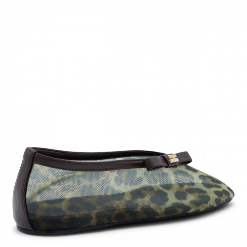 ALMOND MILK ANIMALIER FLATS