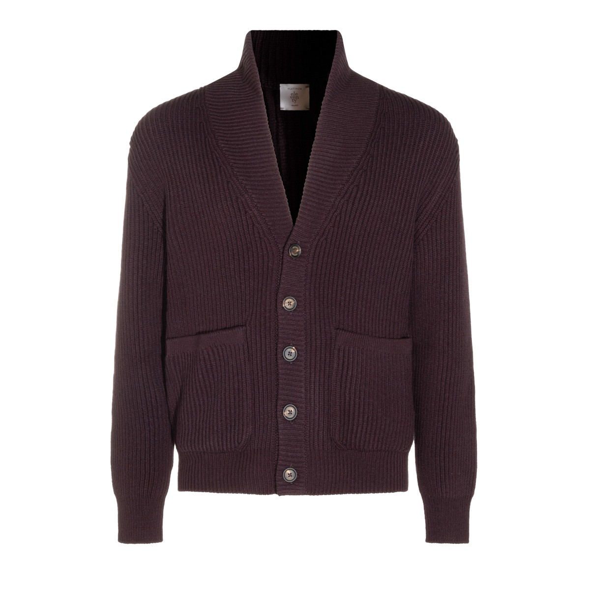 BORDEAUX WOOL CARDIGAN