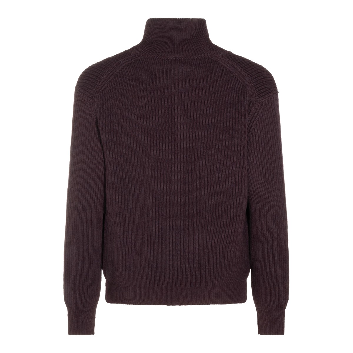 BORDEAUX WOOL CARDIGAN