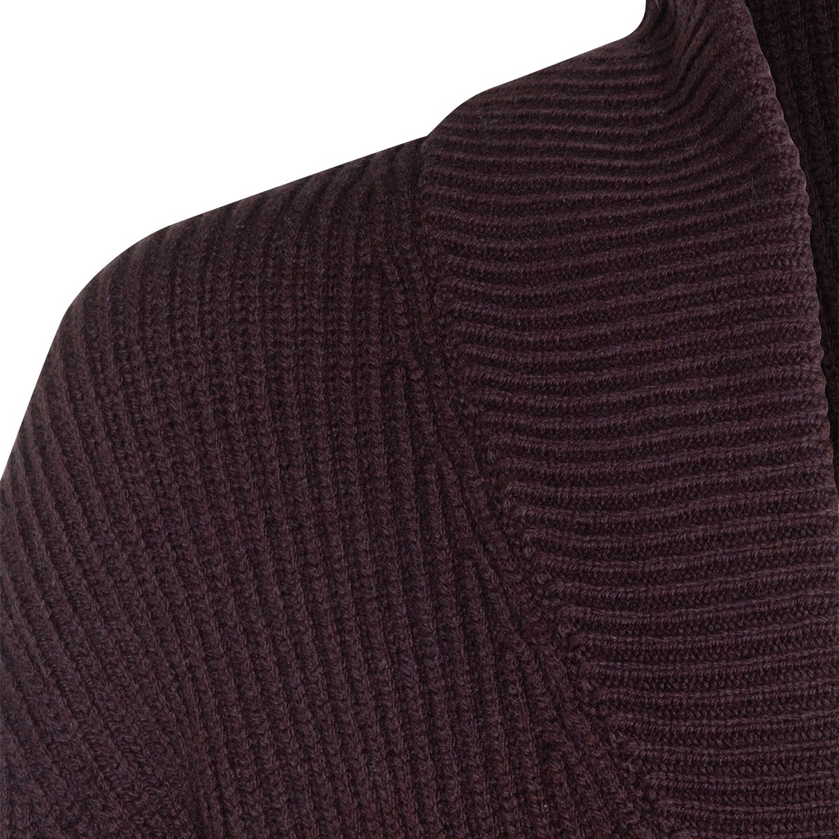 BORDEAUX WOOL CARDIGAN