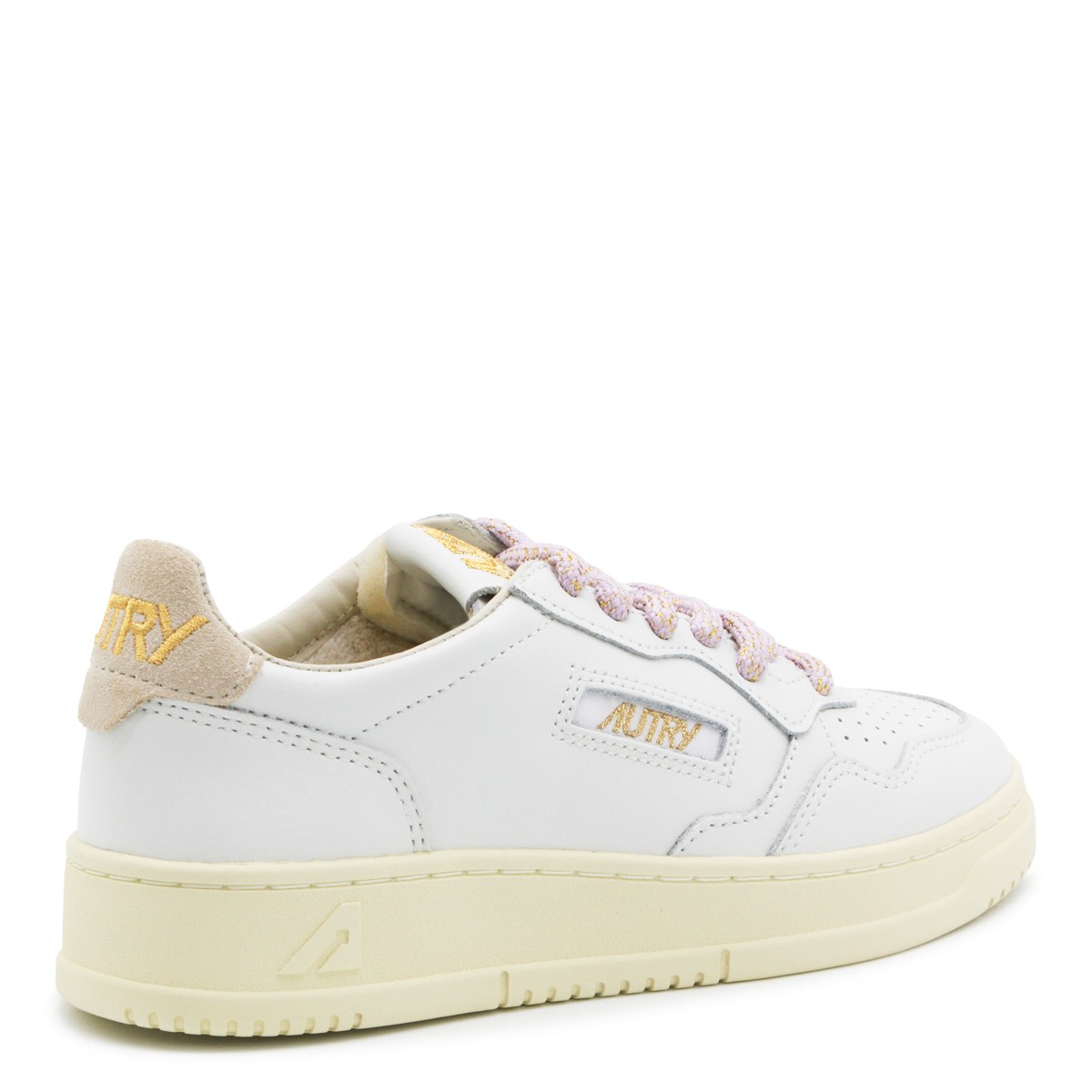 CREAM AND WHITE LEATHER MEDALIST...