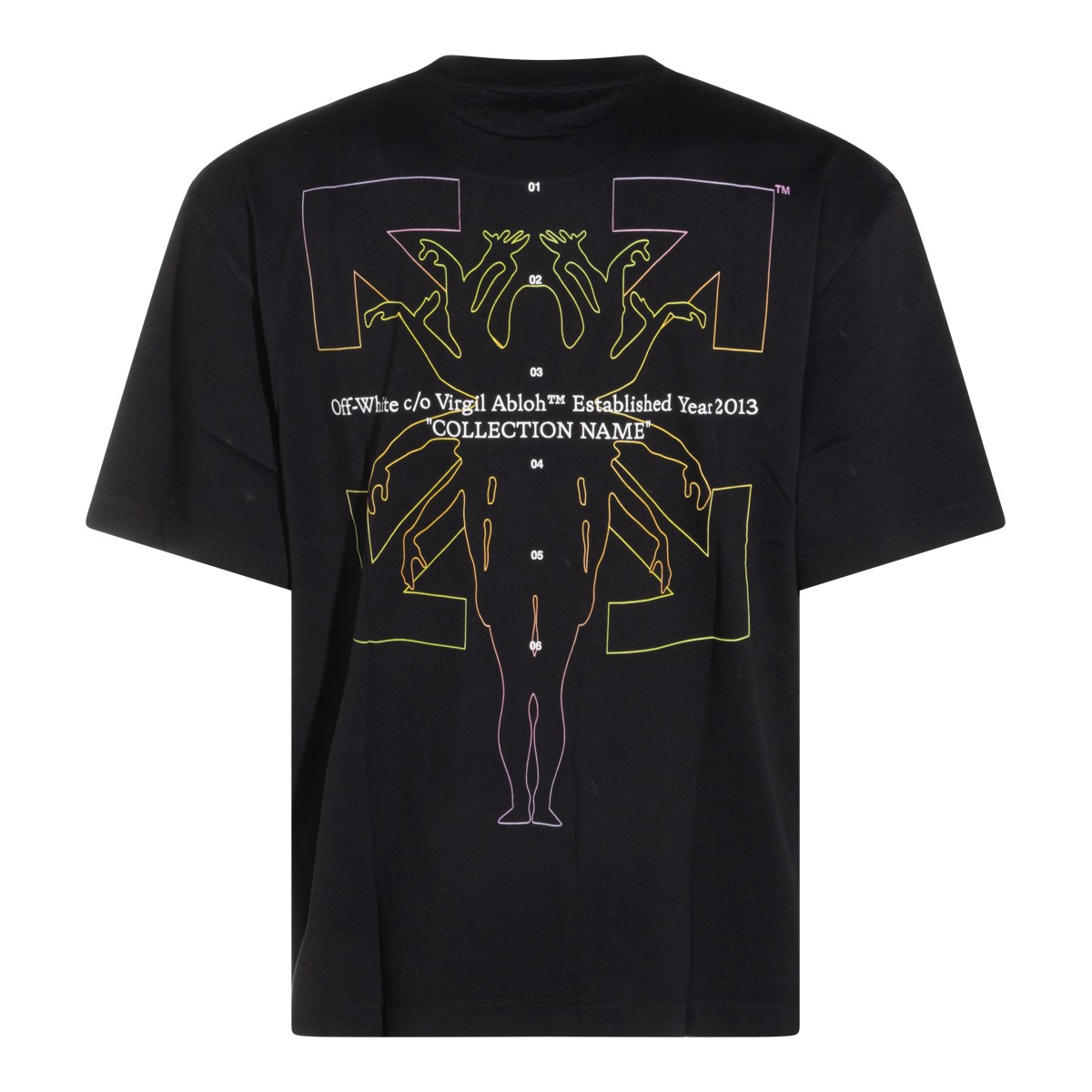 BLACK COTTON ARROW T-SHIRT