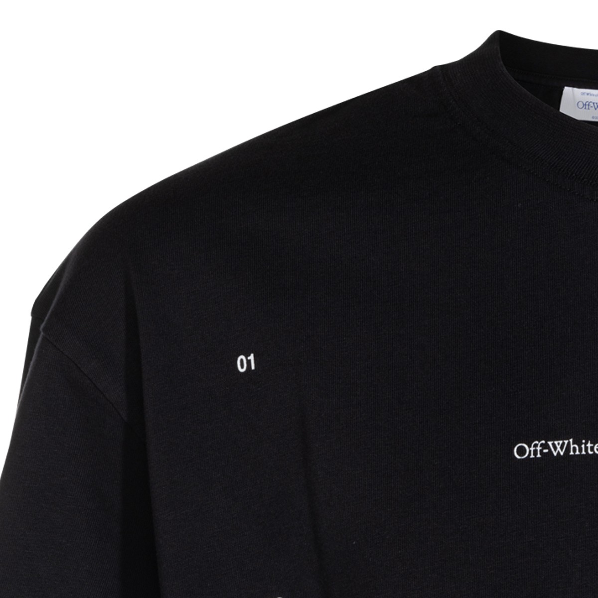 BLACK COTTON ARROW T-SHIRT