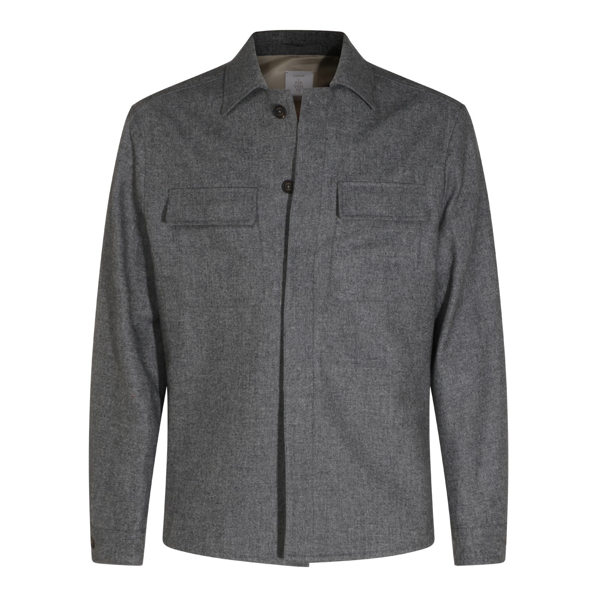 GREY WOOL CASUAL JACKET