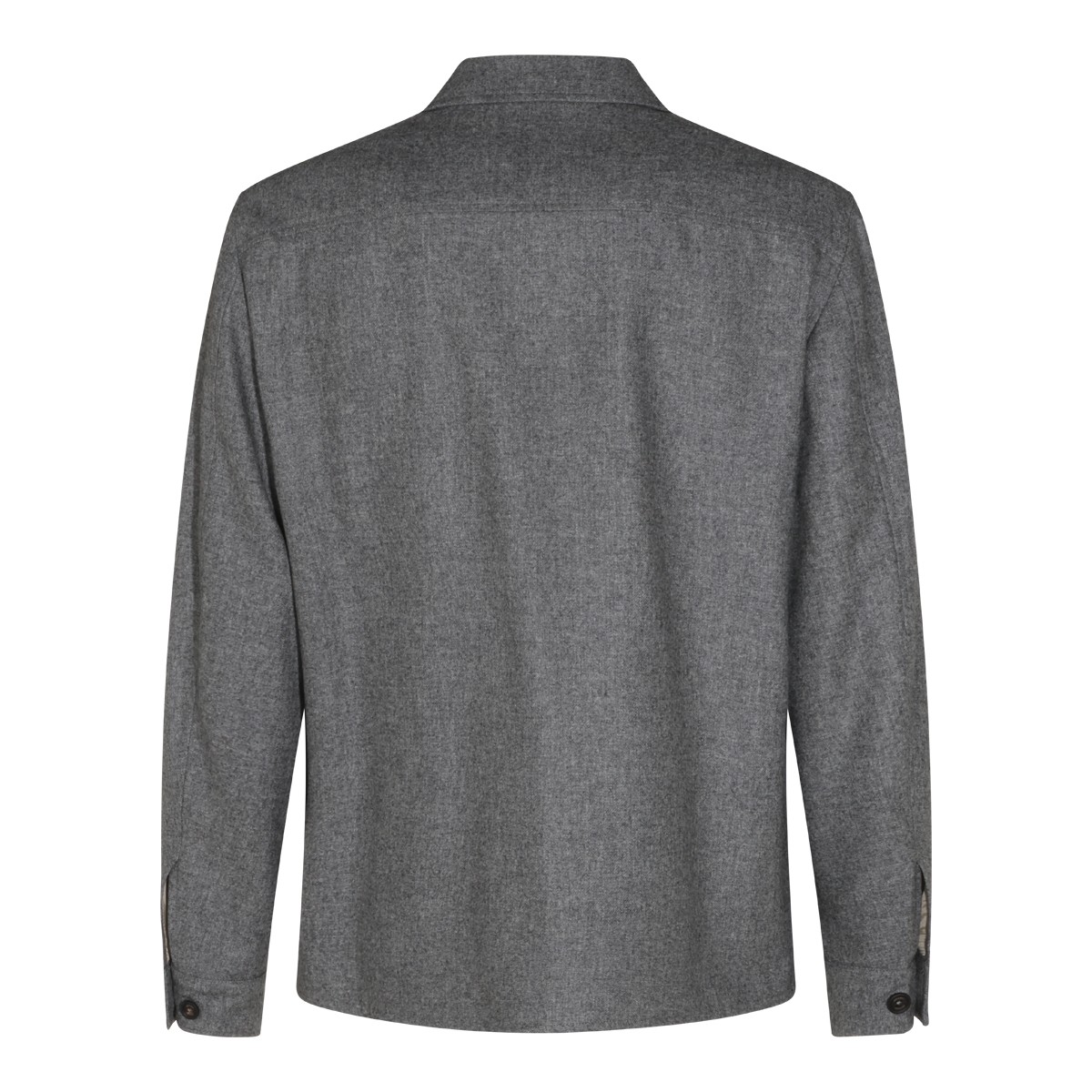 GREY WOOL CASUAL JACKET
