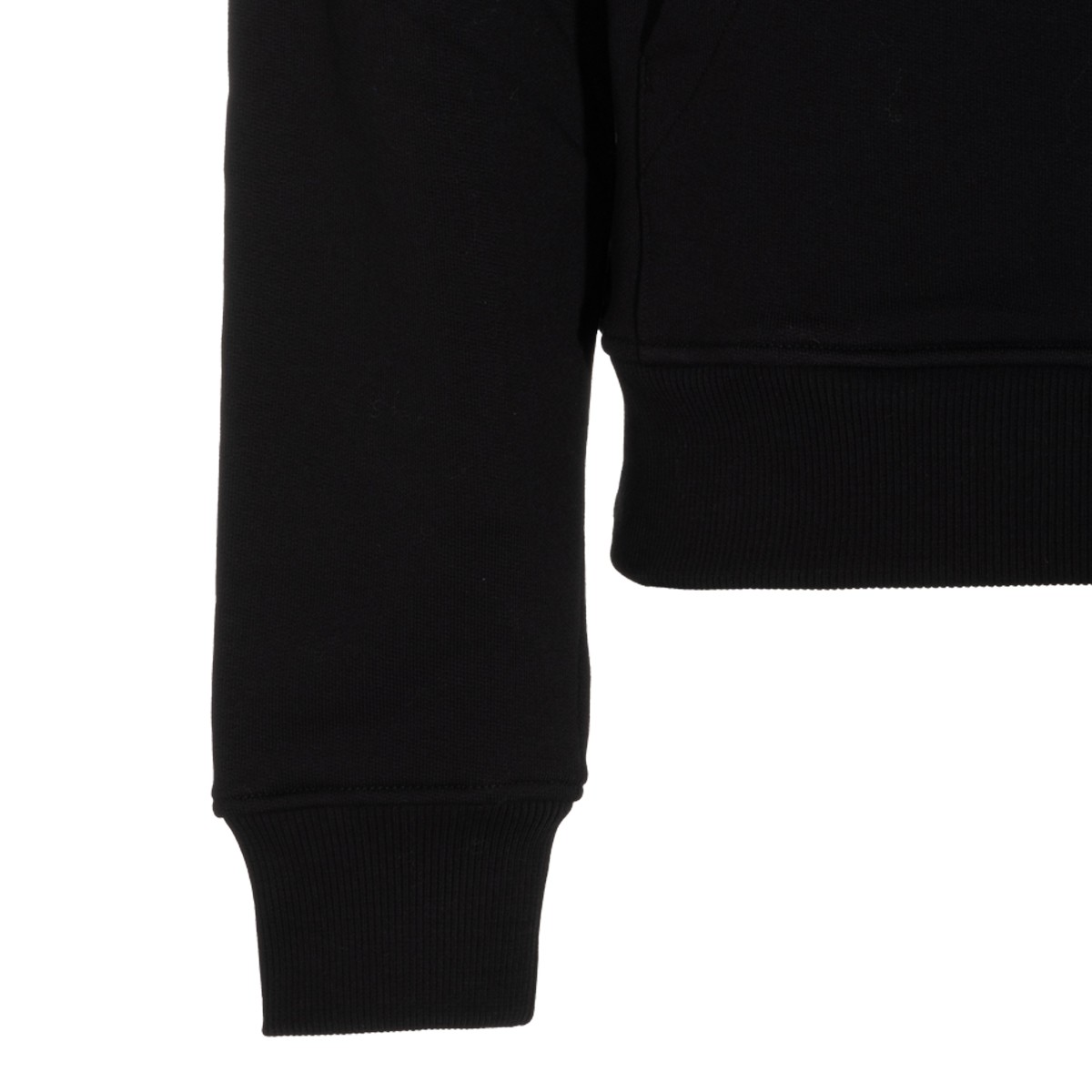 BLACK COTTON SWEATSHIRT