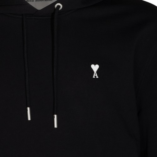 BLACK COTTON SWEATSHIRT