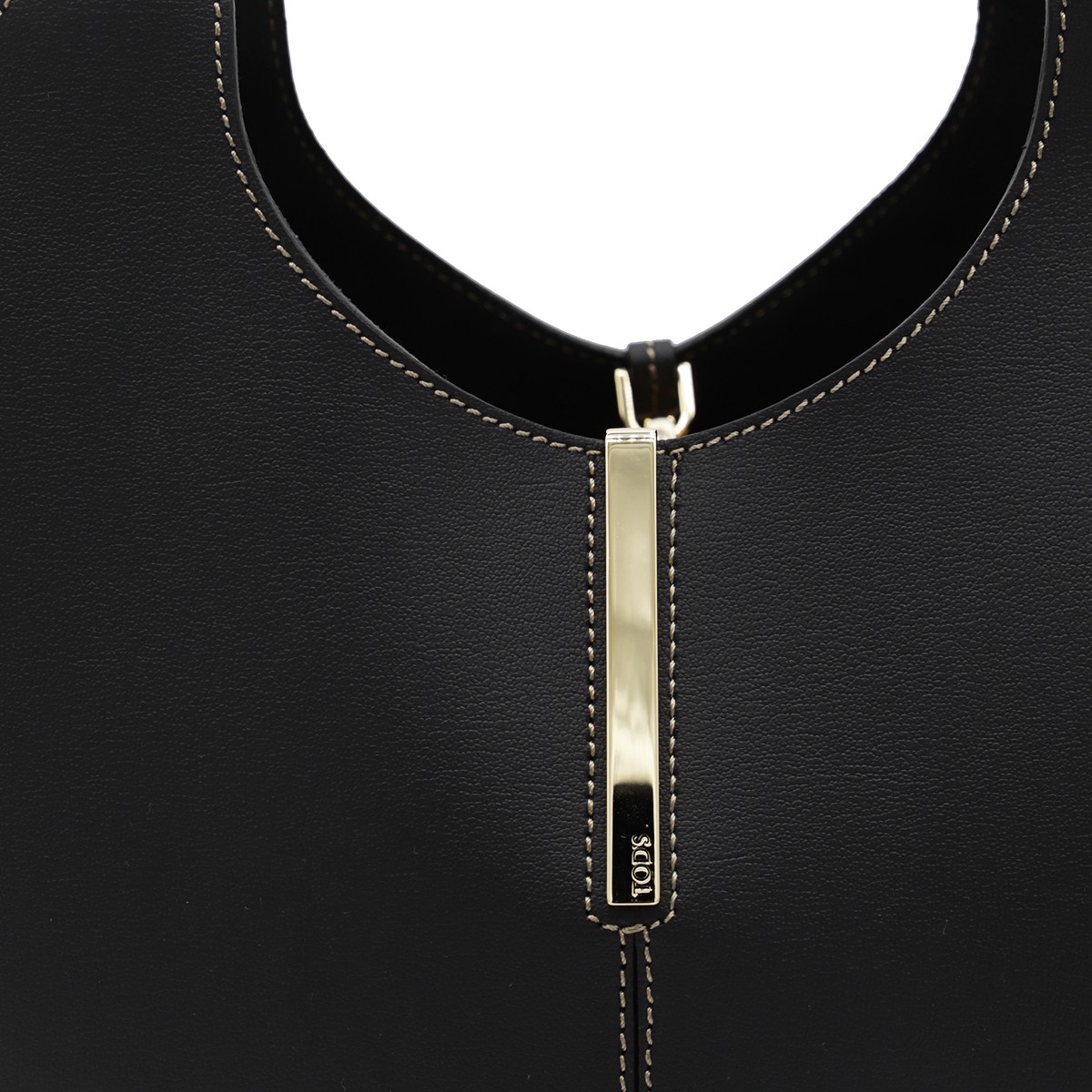 BLACK LEATHER TOTE