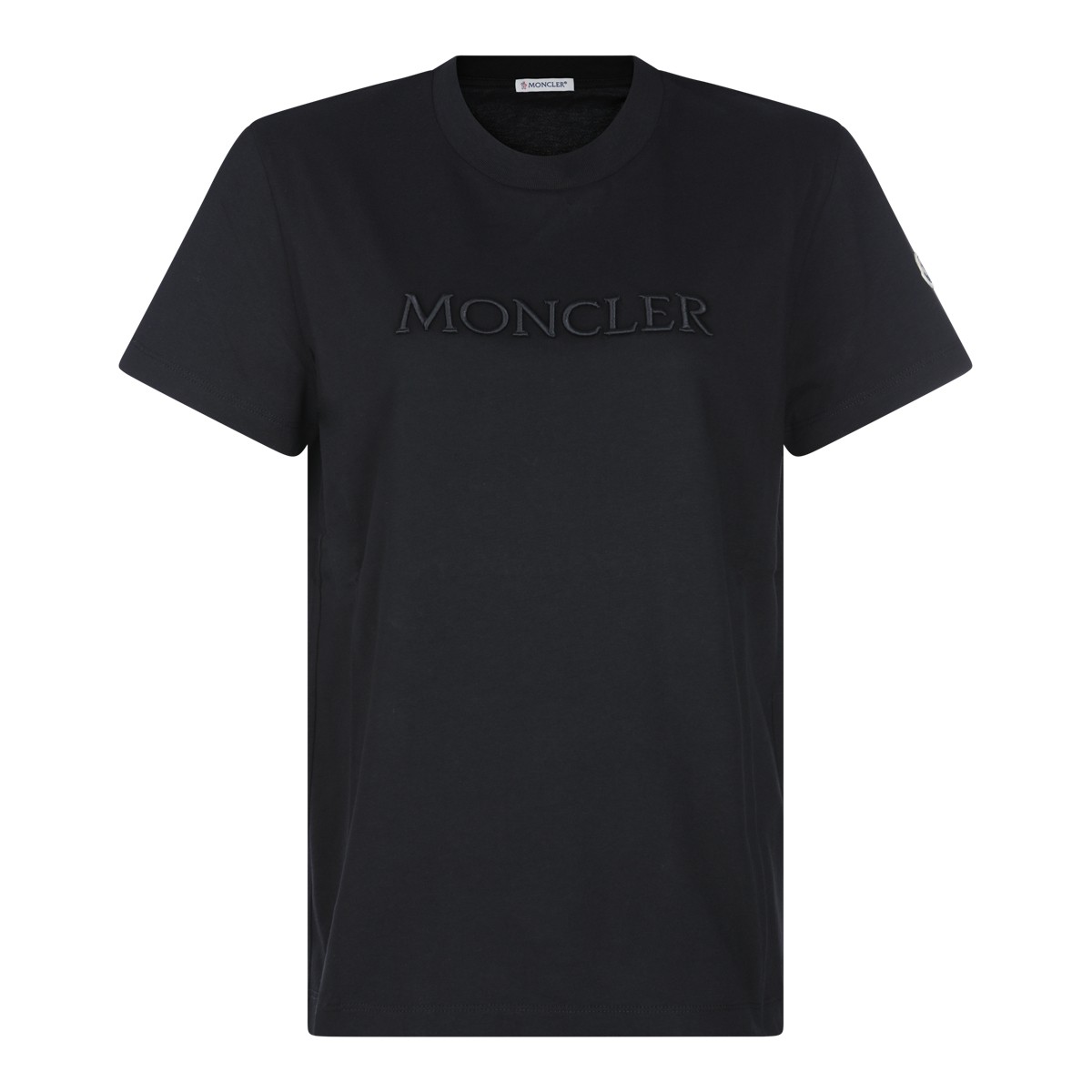 BLACK COTTON LOGO T-SHIRT