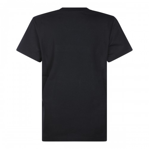 BLACK COTTON LOGO T-SHIRT 2