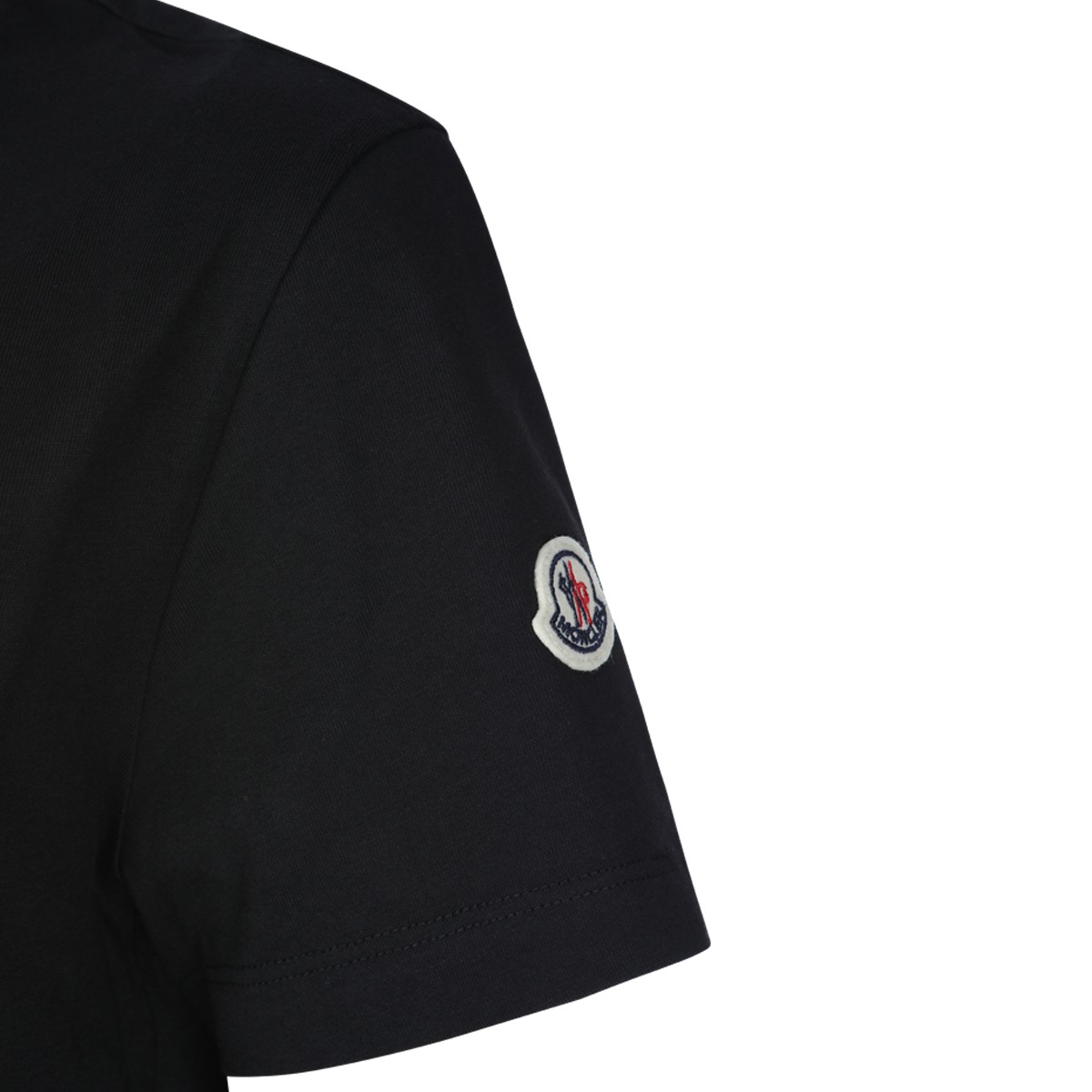 BLACK COTTON LOGO T-SHIRT