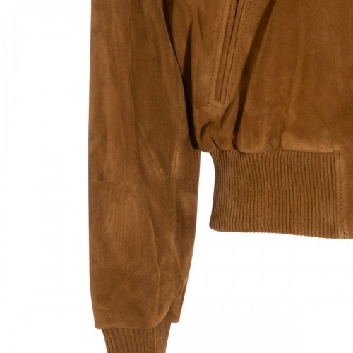 TOBACCO LEATHER AMI DE COEUR JACKET