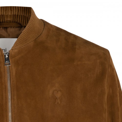TOBACCO LEATHER AMI DE COEUR JACKET
