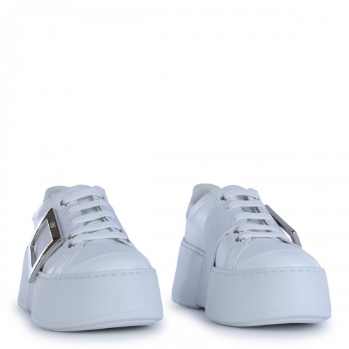 WHITE LEATHER VIV' SKATE... 2
