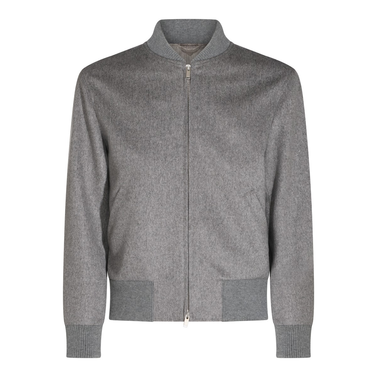 GREY WOOL CASUAL JACKET