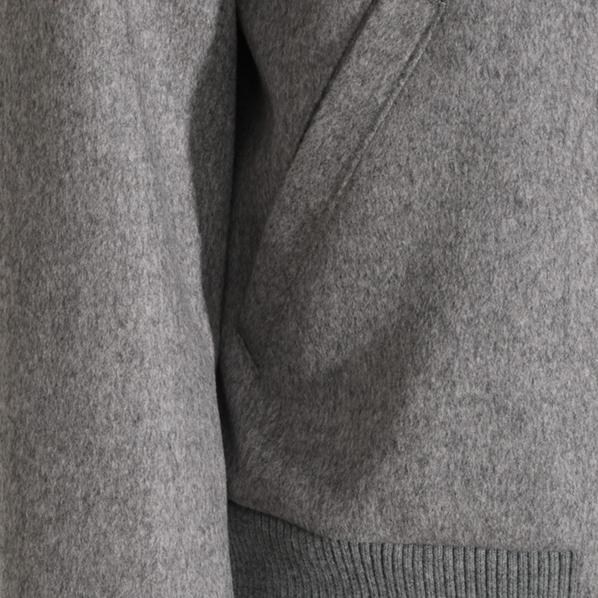GREY WOOL CASUAL JACKET