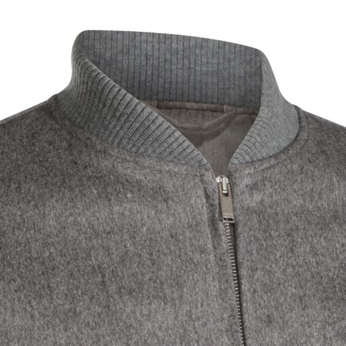 GREY WOOL CASUAL JACKET