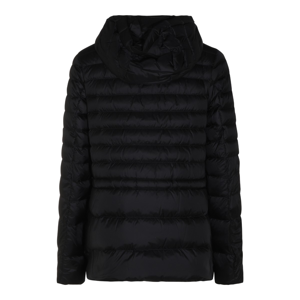 BLACK PUFFER RAIES DOWN JACKET