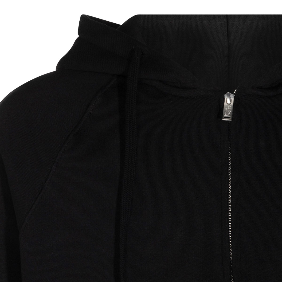 BLACK COTTON SWEATSHIRT
