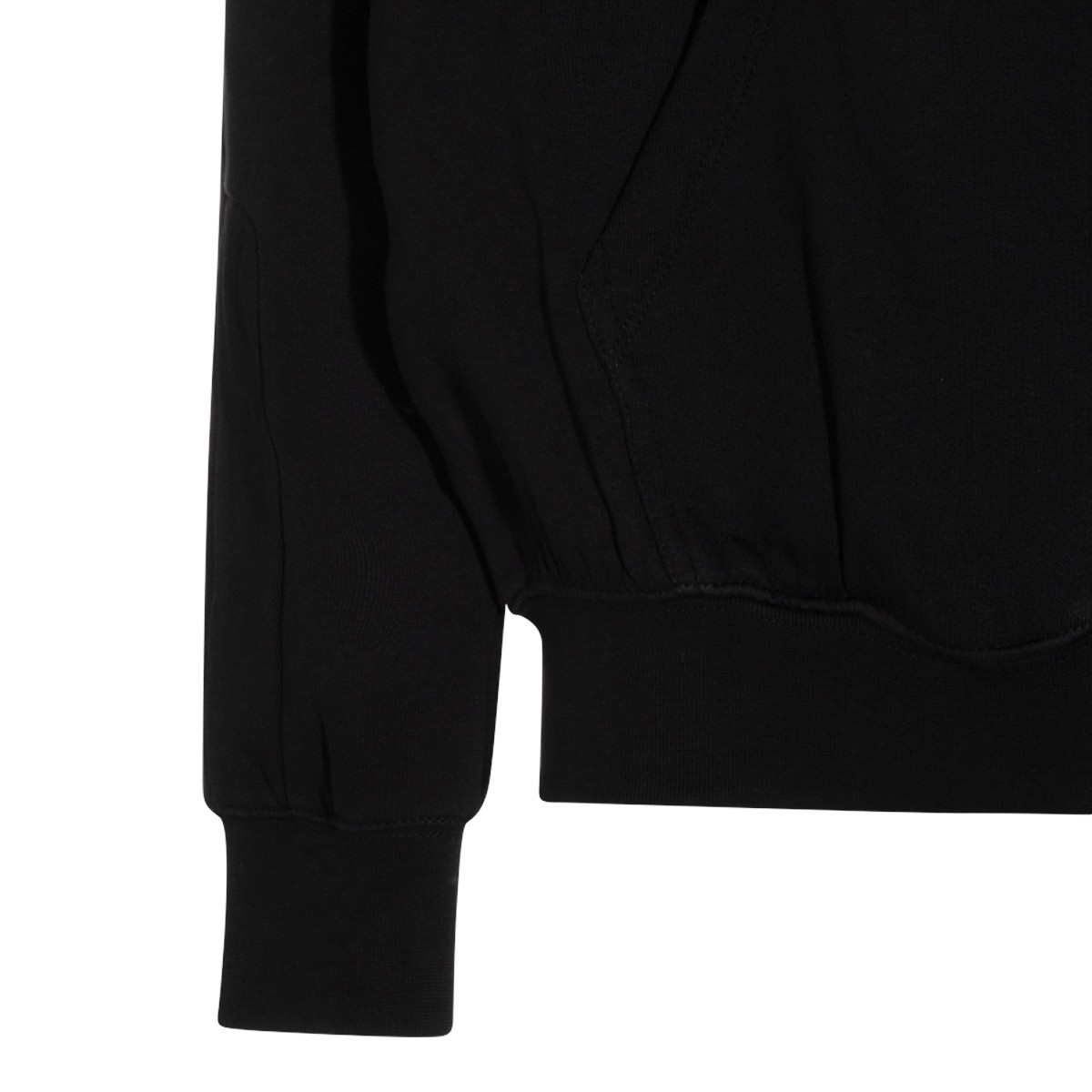 BLACK COTTON SWEATSHIRT