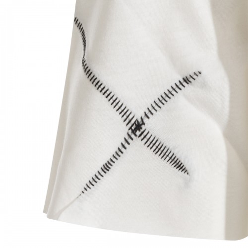 WHITE COTTON T-SHIRT