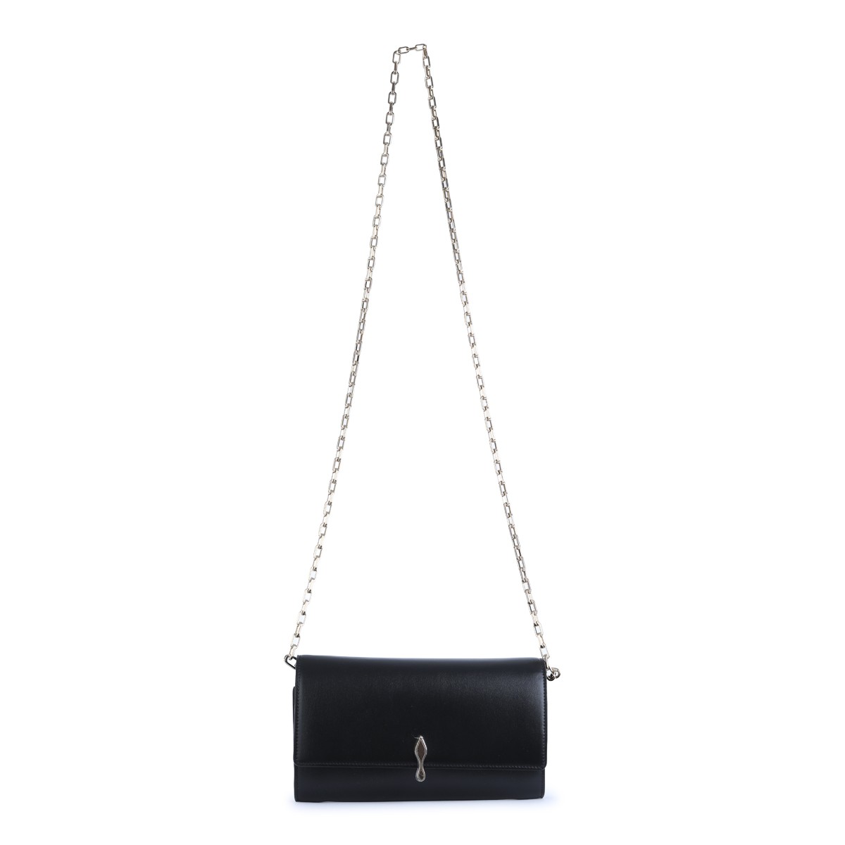 BLACK AND GOLD LEATHER BETTINA WALLET...