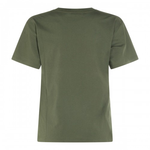 DENSE OLIVE COTTON BEAR T-SHIRT