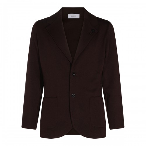 DARK BROWN WOOL KNITWEAR